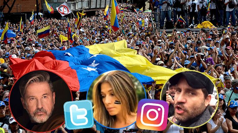 Los mensajes de Ricardo Montaner, Catherine Fulop y Edgar Ramírez por la crisis institucional de Venezuela. (Foto: AFP e Instagram)