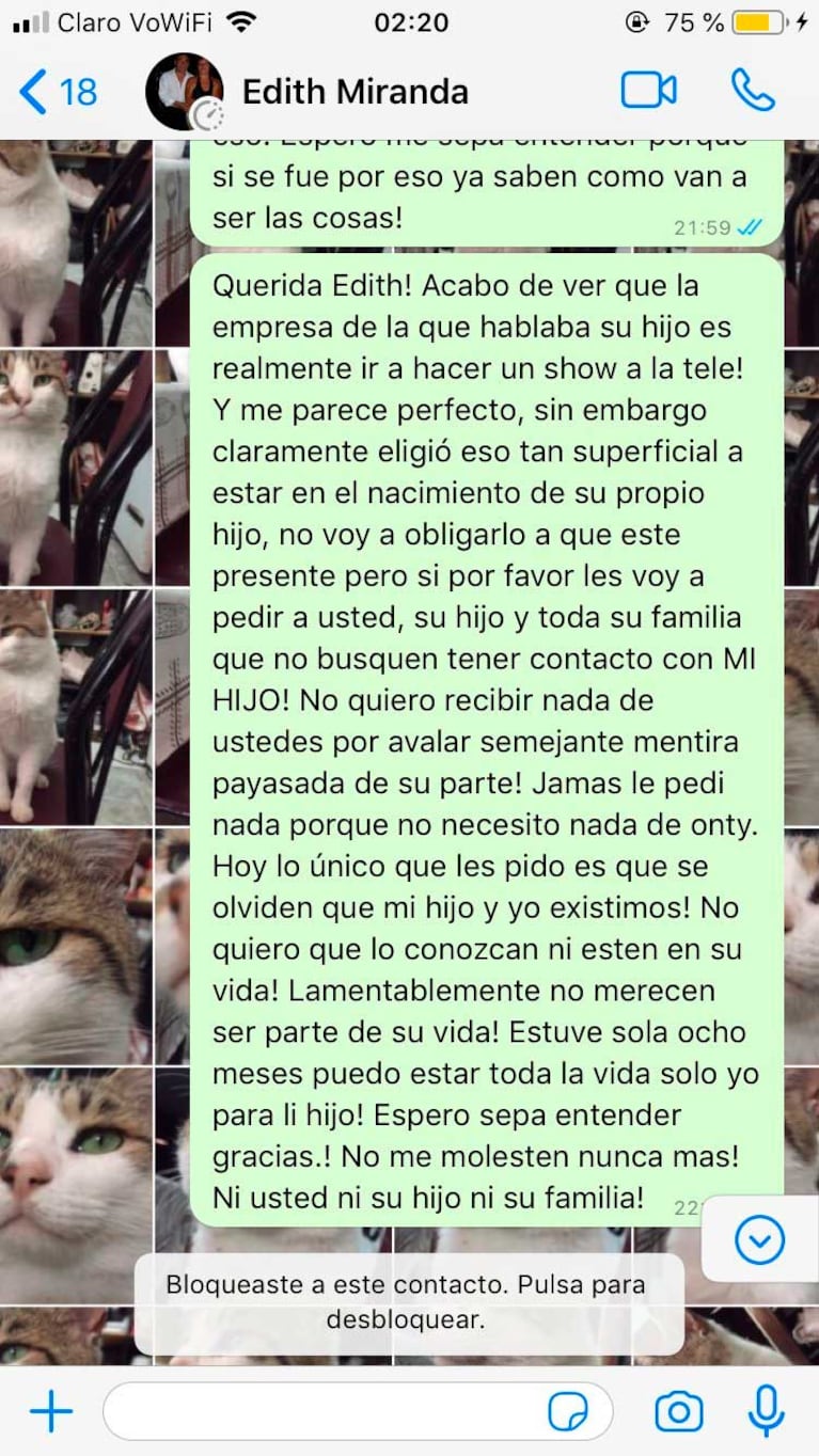 Los mensajes de Thania Aguilera contra Hernán Ontivero (Foto: Twitter / X)