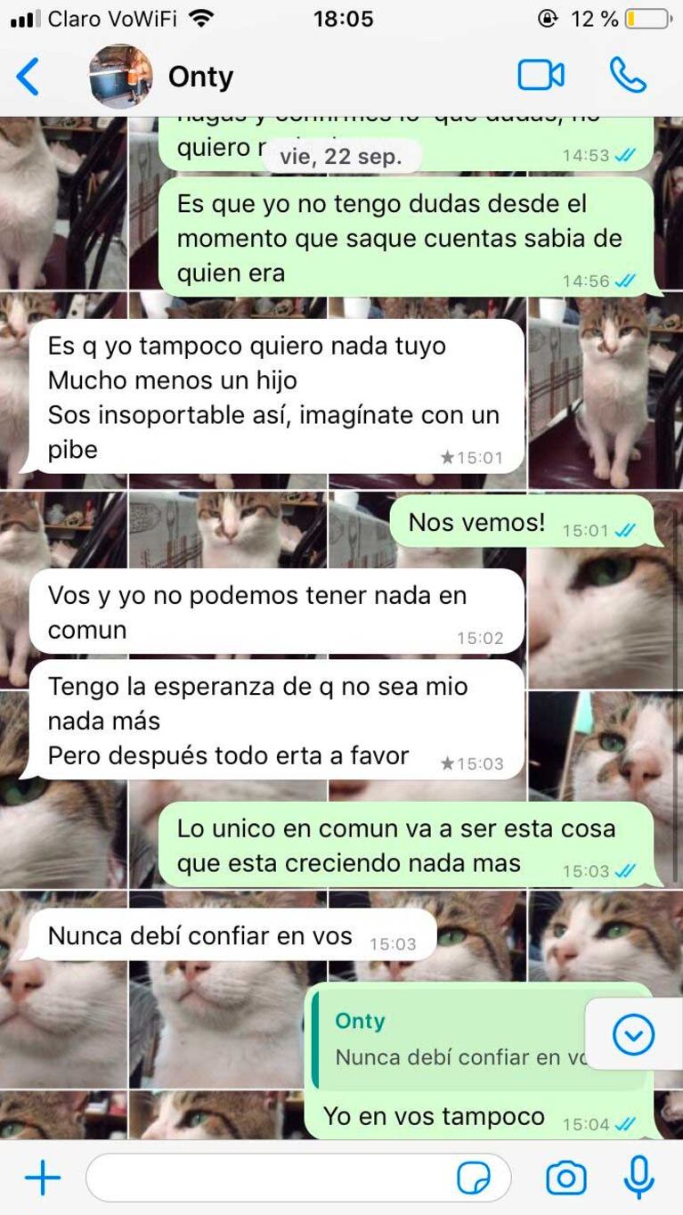 Los mensajes de Thania Aguilera contra Hernán Ontivero (Foto: Twitter / X)