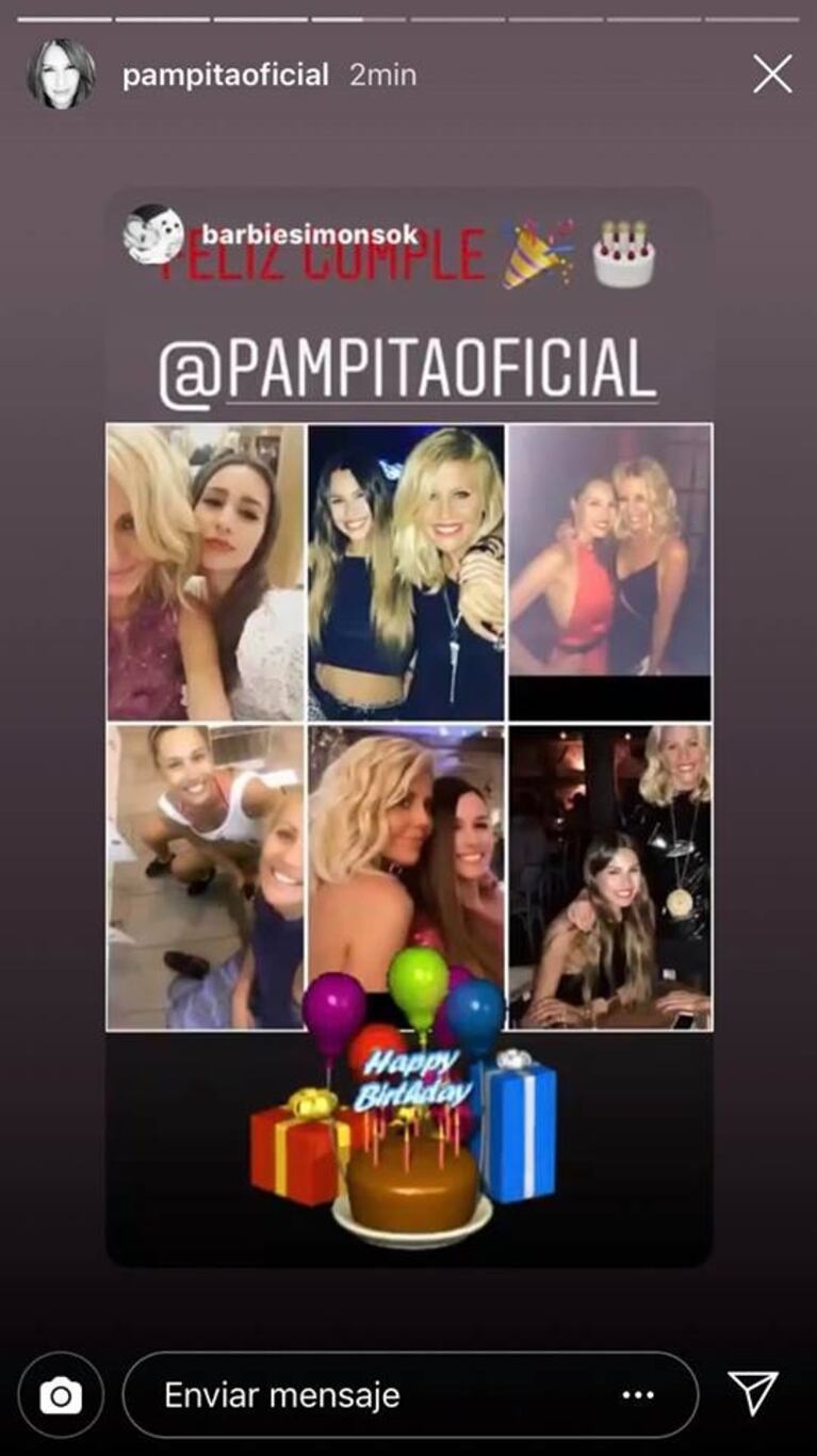 Los mensajes más tiernos que Pampita recibió por su cumpleaños: ¡amorosas palabras y divertidas fotos!
