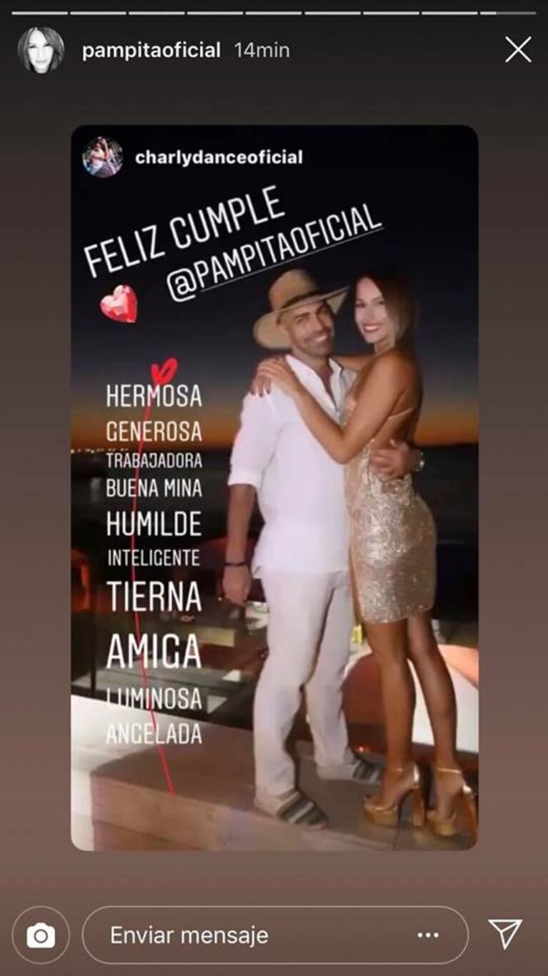Los mensajes más tiernos que Pampita recibió por su cumpleaños: ¡amorosas palabras y divertidas fotos!
