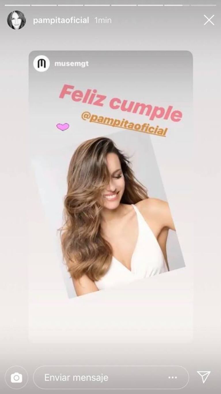 Los mensajes más tiernos que Pampita recibió por su cumpleaños: ¡amorosas palabras y divertidas fotos!