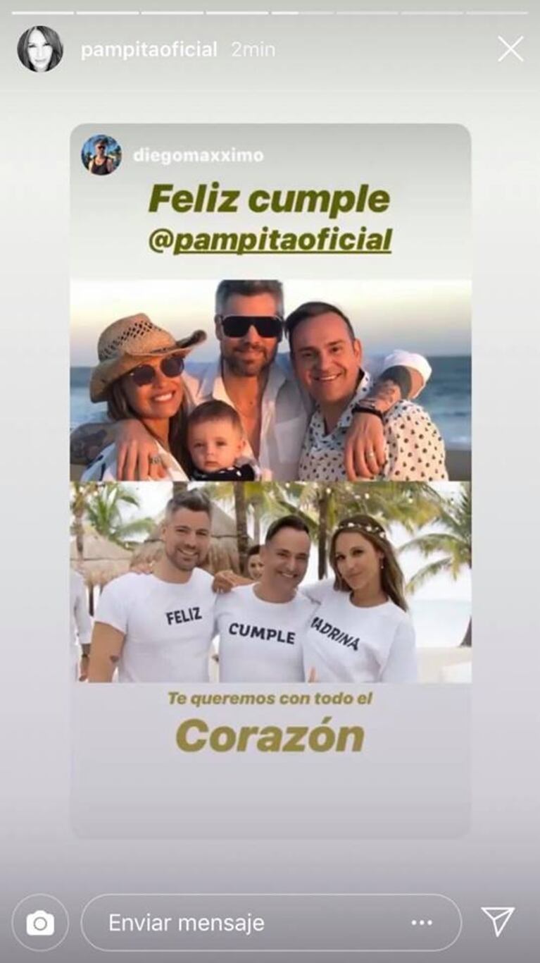 Los mensajes más tiernos que Pampita recibió por su cumpleaños: ¡amorosas palabras y divertidas fotos!