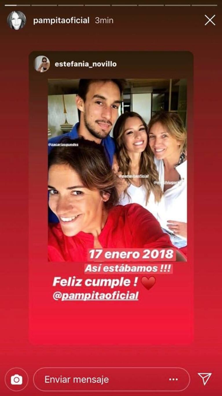 Los mensajes más tiernos que Pampita recibió por su cumpleaños: ¡amorosas palabras y divertidas fotos!