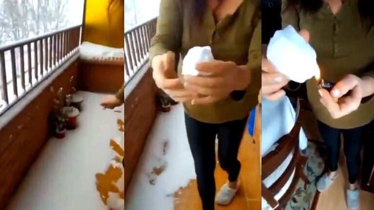 Los negacionistas de la nieve indignan a las redes sociales con sus teorías