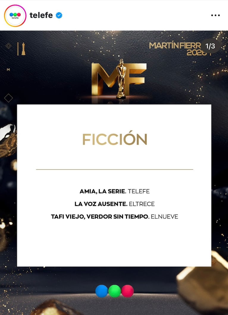 Los nominados a los Martín Fierro de TV 2026 (Foto: Instagram/@telefe).