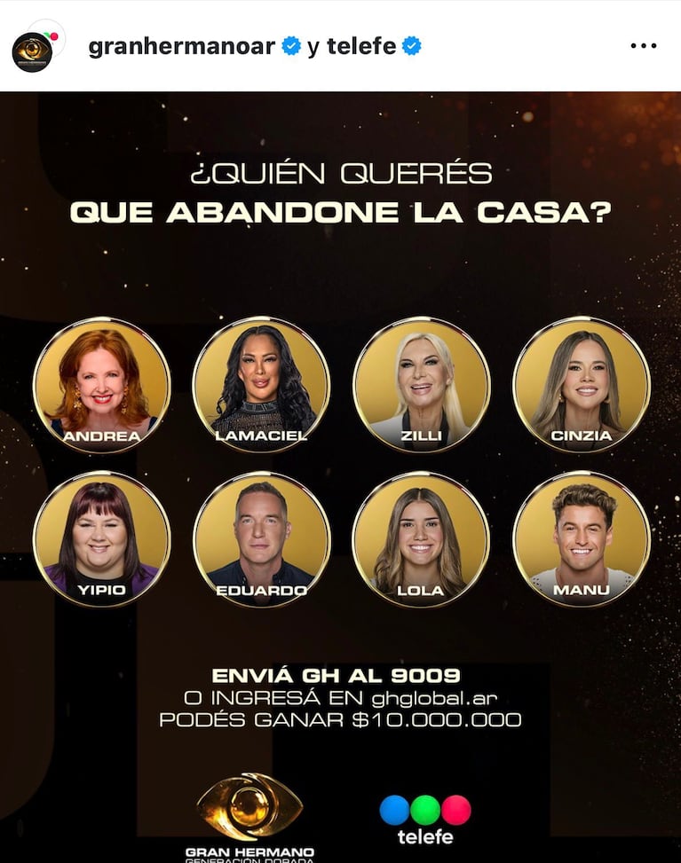 Los nominados de Gran Hermano de este lunes 6 de abril del 2026 (Foto: captura de Instagram/@granhermanoar).