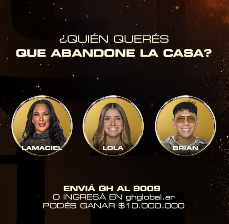 Los nominados de Gran Hermano del 13 de abril de 2026 (Foto: Instagram / @granhermanoar)