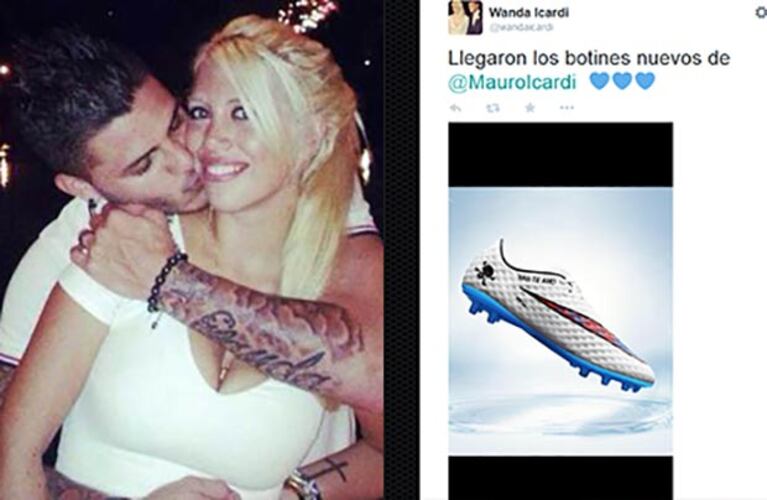 Los nuevos botines de Mauro Icardi. (Foto: Twitter @wandaicardi)