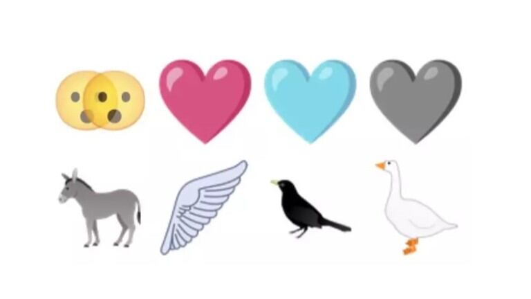 Los nuevos emoji que llegarán con Unicode 15.0: un ganso, una peineta y una cara temblando