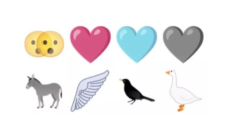 Los nuevos emoji que llegarán con Unicode 15.0: un ganso, una peineta y una cara temblando