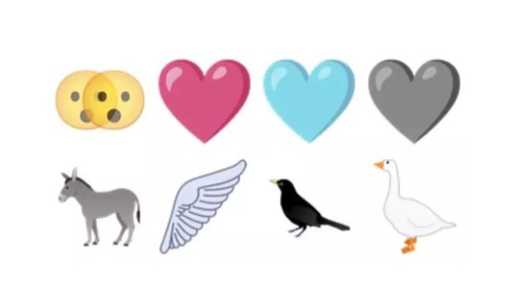 Los nuevos emoji que llegarán con Unicode 15.0: un ganso, una peineta y una cara temblando