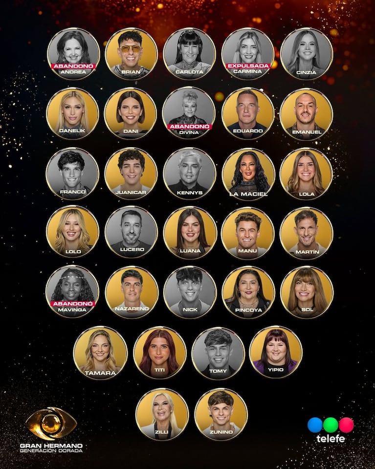 Los participantes de Gran Hermano al 13 de abril de 2026 (Foto: Instagram / @granhermanoar)