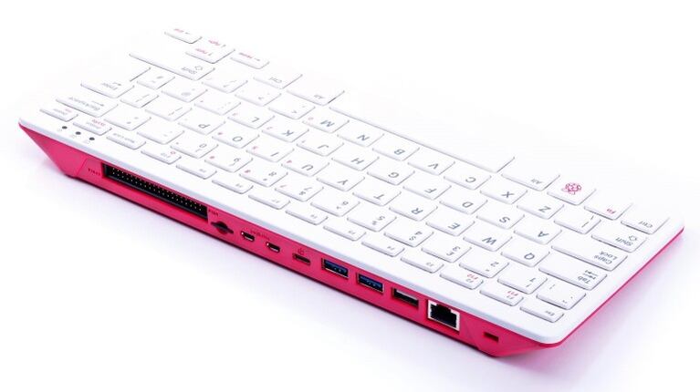Los PC todo en uno de los años 80 vuelven con Raspberry Pi 400, un ordenador en un teclado. Foto: DPA.