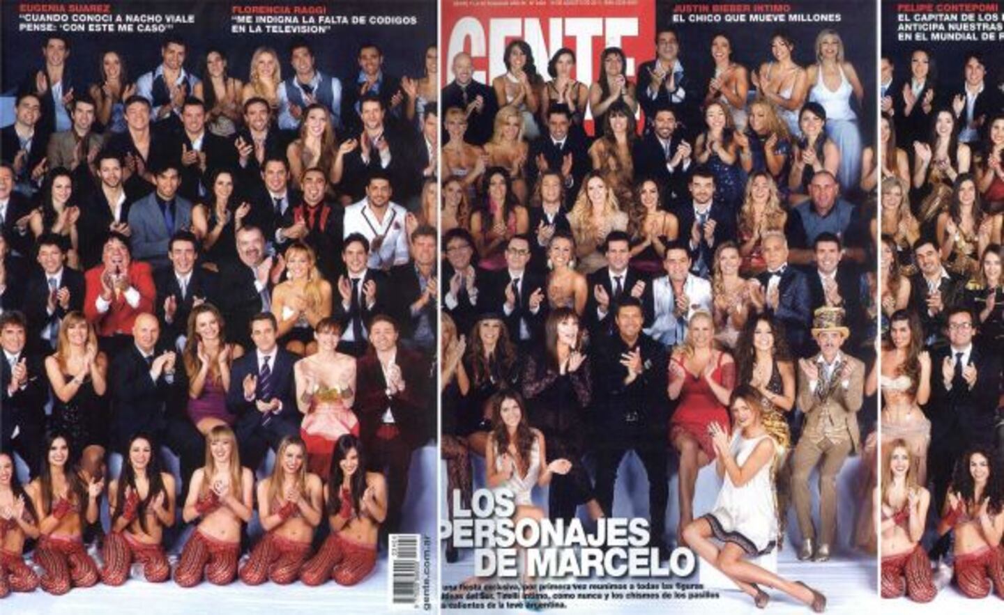 Los personajes de Marcelo Tinelli. (Foto: Revista Gente).