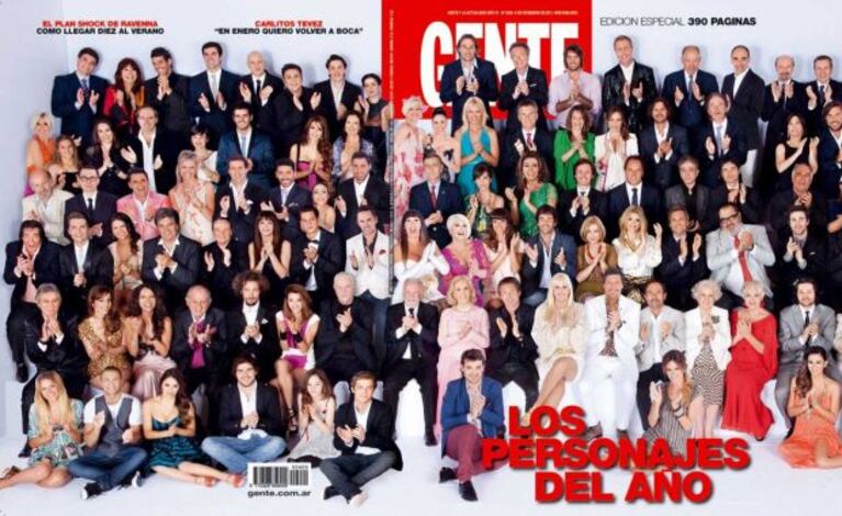 Los personajes del año de la revista Gente. (Foto: Web.)