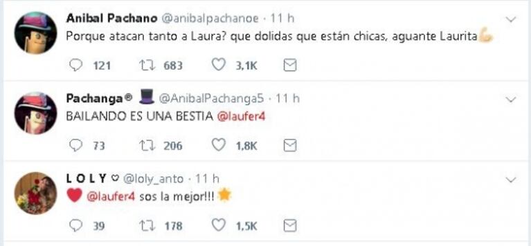 Los picantes likes de Laurita Fernández tras su cruce con Soledad Fandiño