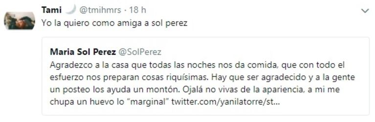 Los picantes "me gusta" de Sol Pérez tras su pelea con Yanina Latorre por catalogar su foto de "marginal"