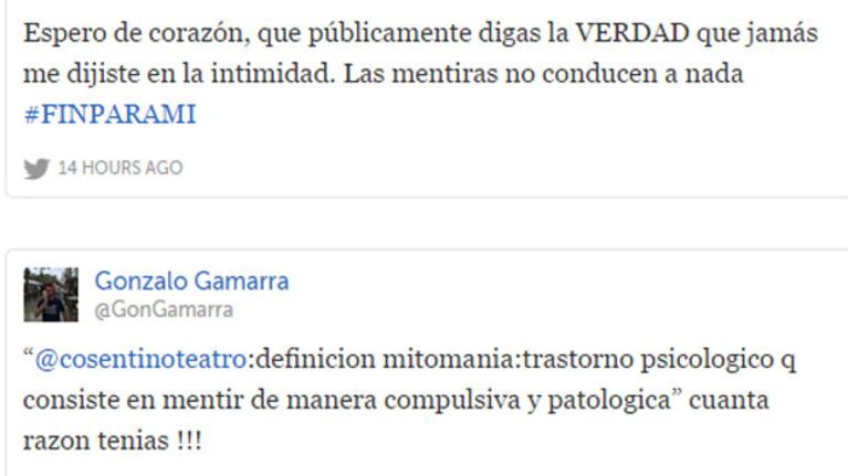 Los picantes tweets de la cuenta de Gonzalo Gamarra. (Foto: Twitter)
