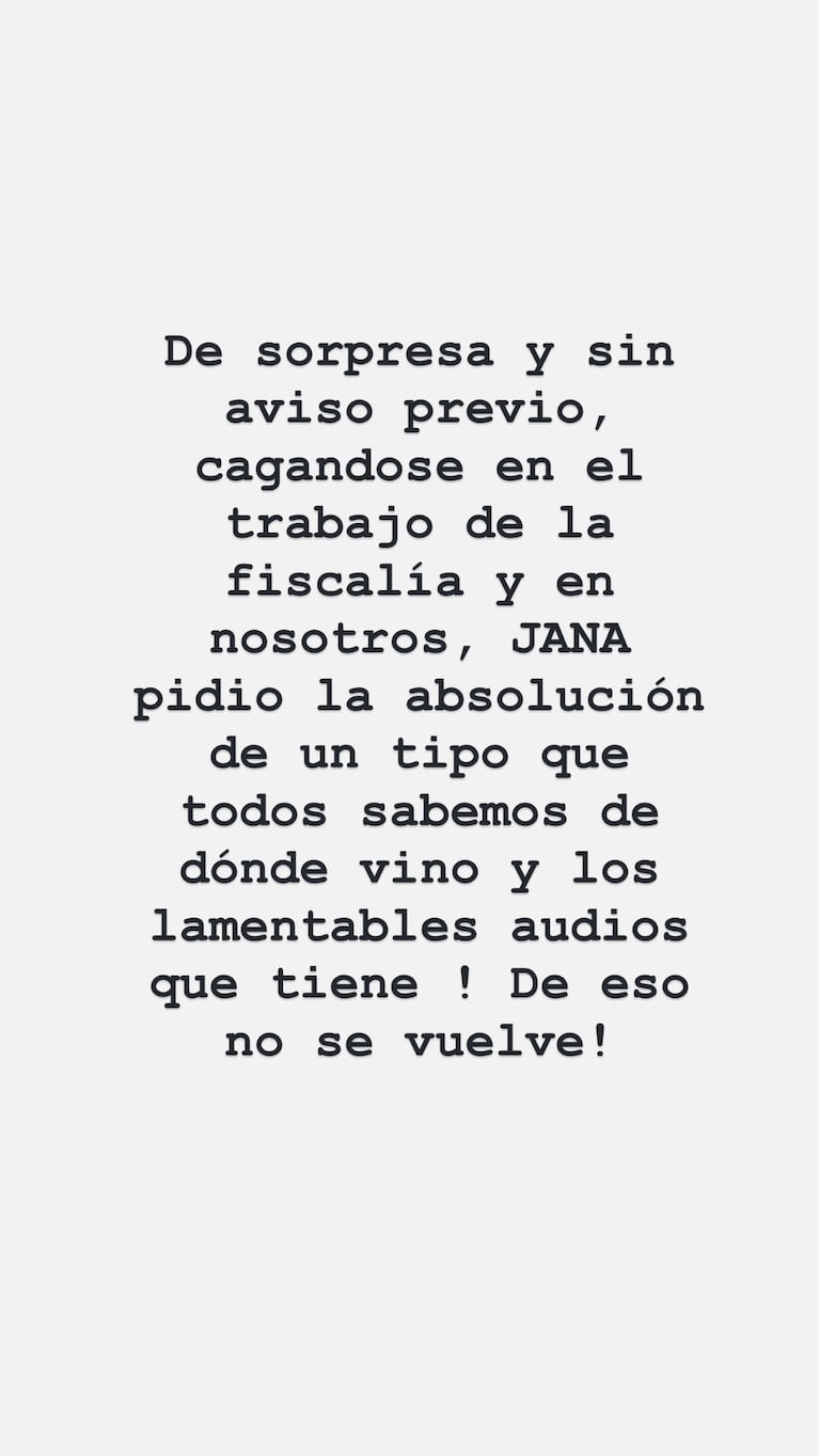 Los posteos de Dalma Maradona contra su hermana Jana.