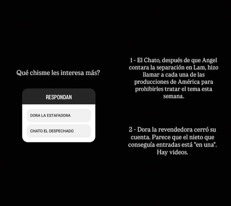 Los posteos de Fernanda Iglesias sobre la reventa de entradas de la familia de Yanina Latorre (Foto: Instagram @feriglesias)
