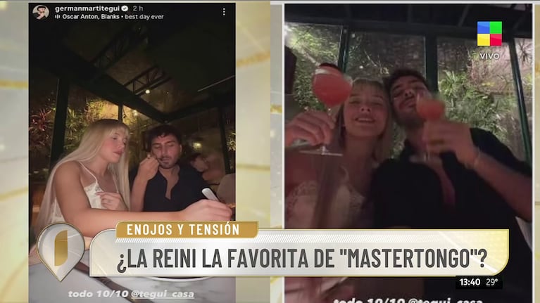 Los posteos de Germán Martitegui y la Reini.