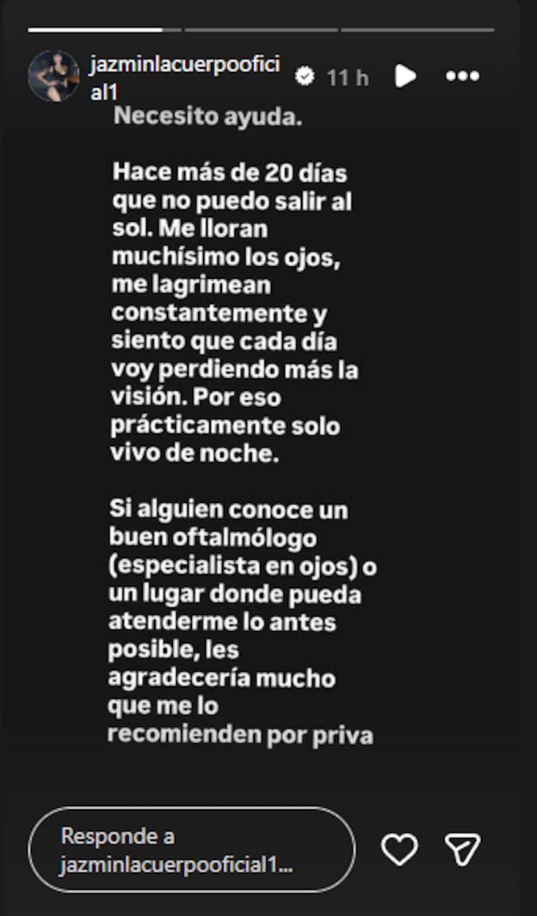 Los posteos de Jazmín Salinas, La Cuerpo. (@jazminlacuerpooficial1)