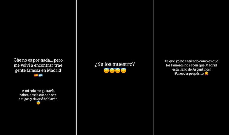 Los posteos de la influencer que habría encontrado a Stefy Roitman y a Nico Furtado juntos (Foto: Instagram @maguisica)