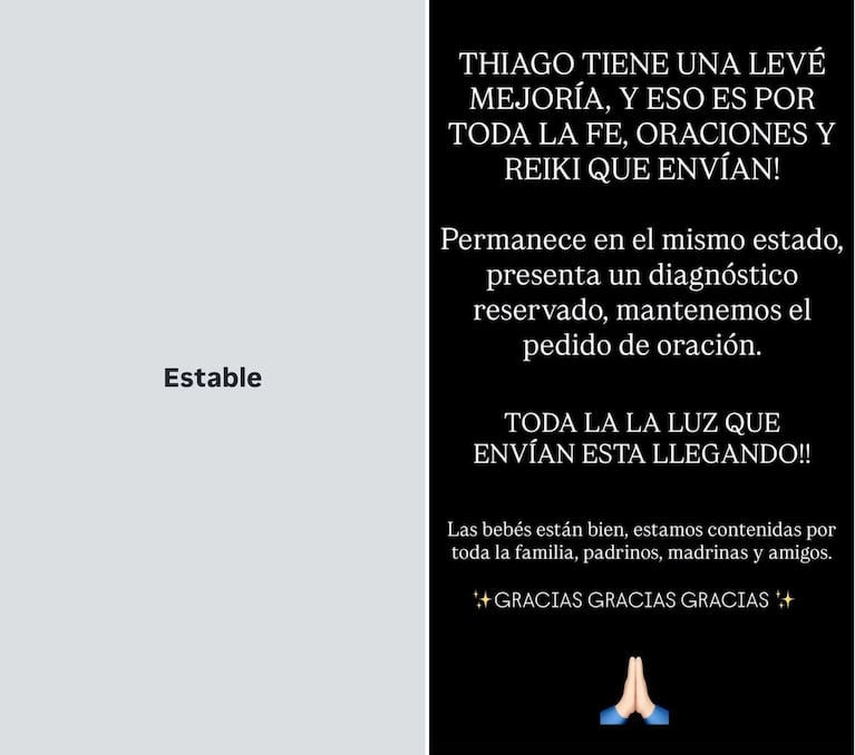 Los posteos de la mamá de Daniela Celis sobre Thiago Medina (Fotos: Instagram)