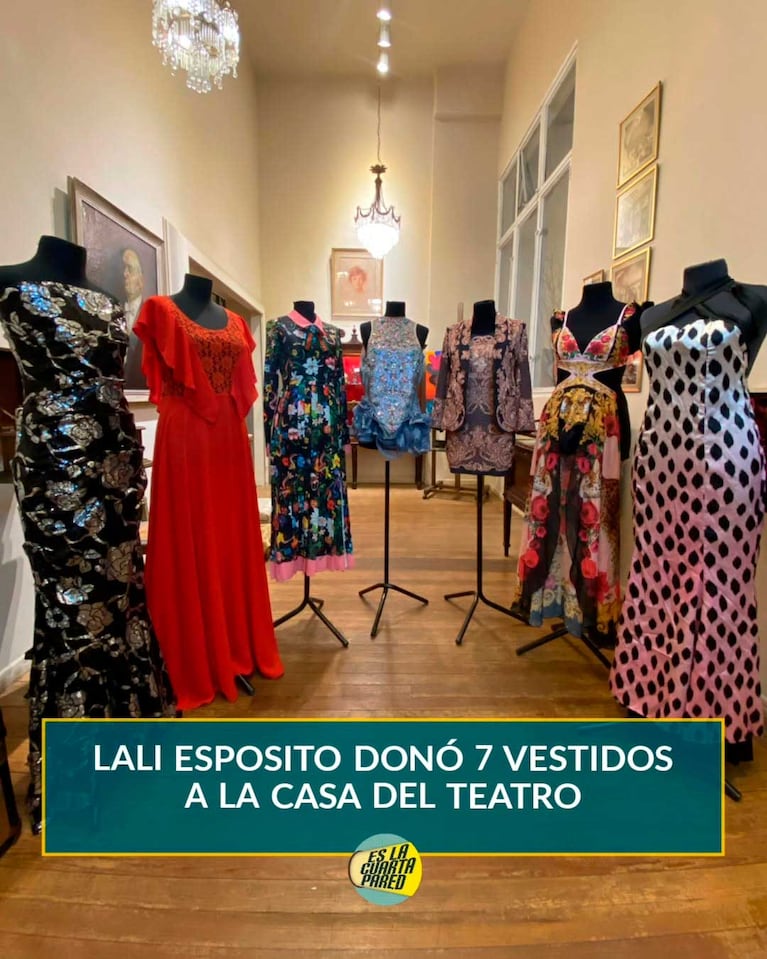Los posteos de Linda Peretz en agradecimiento a Lali Espósito (Fotos: Instagram @lindaperetz10 y @casadelteatroar)