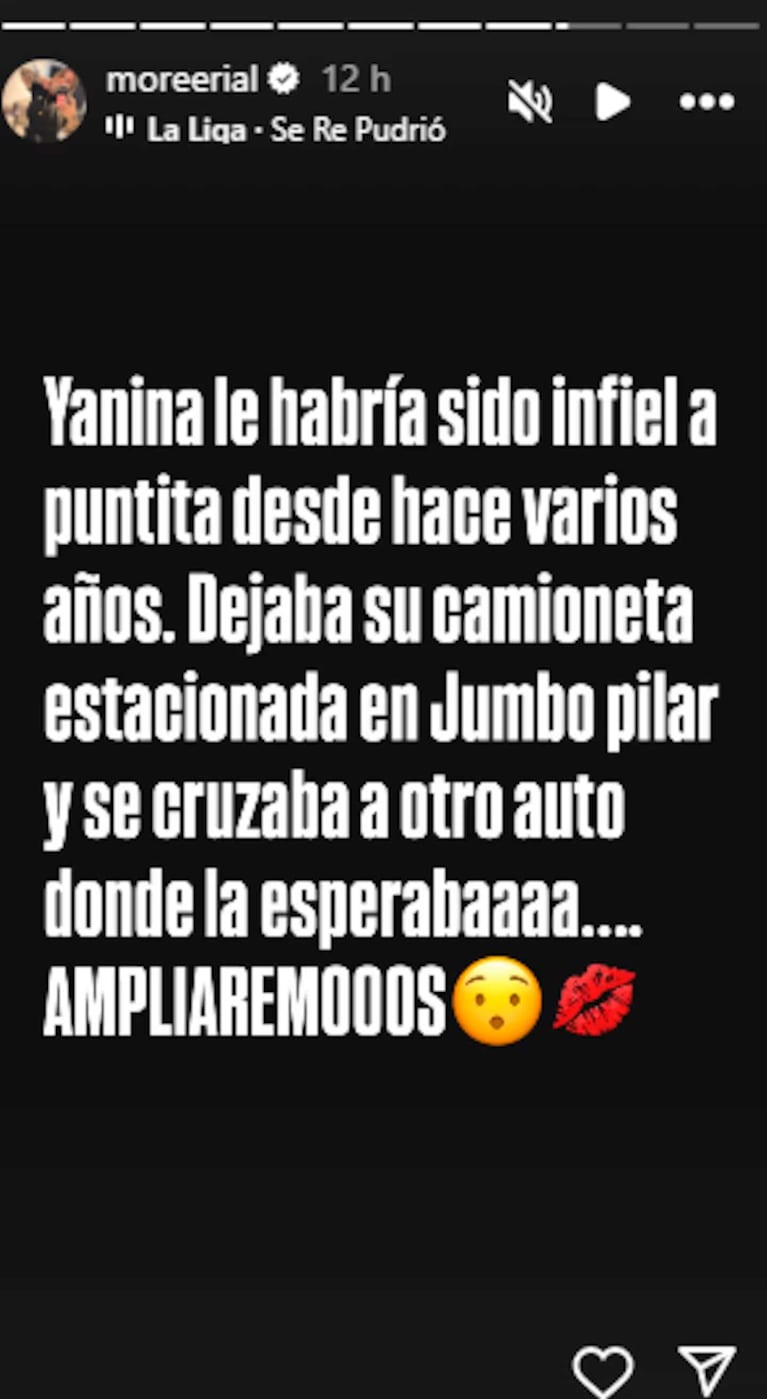 Los posteos de Morena Rial contra Yanina Latorre (Foto: Instagram @moreerial)