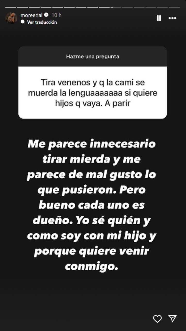 Los posteos de Morena Rial / Fuente: Instagram