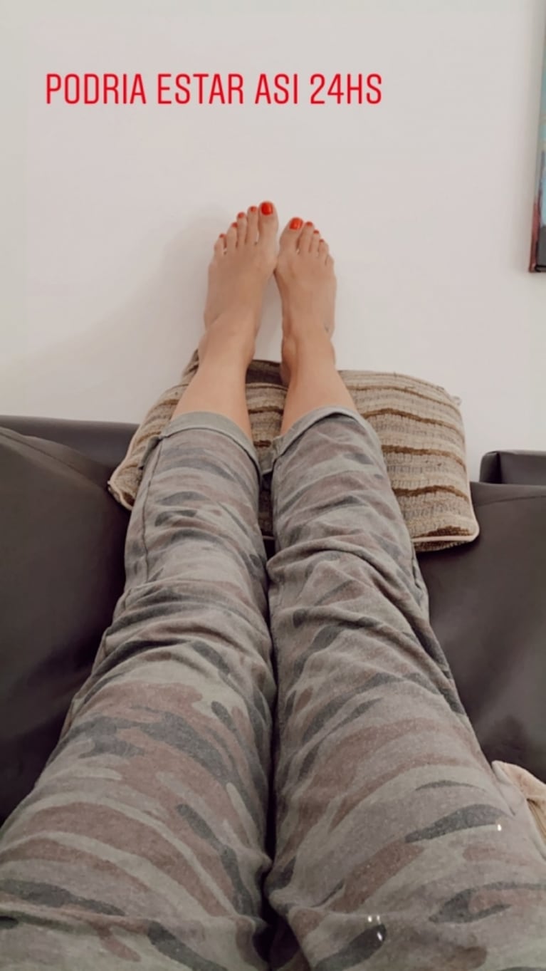 Los posteos de Paula Chaves por los primeros “coletazos” del embarazo: "Hablame de retención de líquidos"