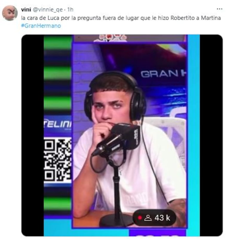 Los posteos de Twitter / X tras el escándalo entre Roberto Funes Ugarte y Martina de Gran Hermano (Foto: captura X)