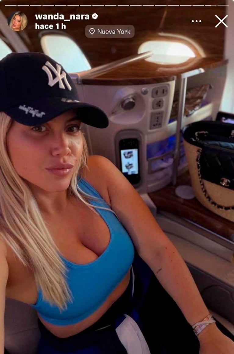 Los posteos de Wanda Nara desde EE.UU. , lista para la final del Mundial (Foto: Instagram @wanda_nara)