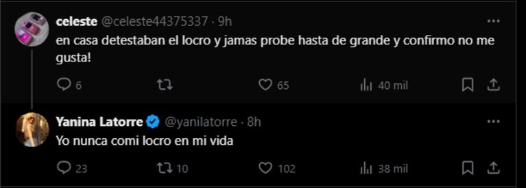 Los posteos de Yanina Latorre para defender a Lola Latorre.
