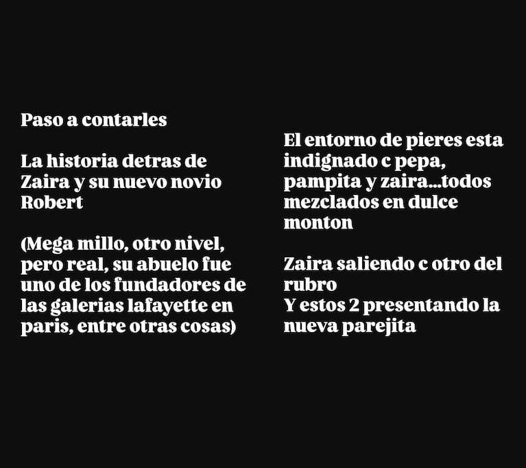 Los posteos de Yanina Latorre sobre Facundo Pieres, Chechu Bonelli y Darío Cvitanich (Foto: Instagram @yanilatorre)