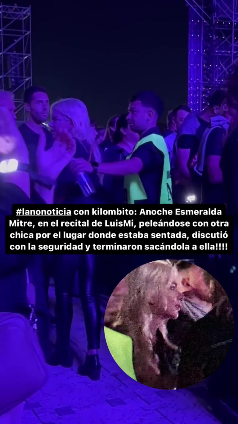 Los posteos sobre el escándalo de Esmeralda Mitre en el show de Luis Miguel  (Foto: Instagram @gossipeame)