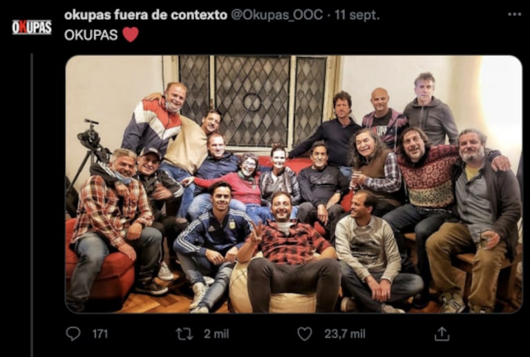 Los protagonistas de Okupas se reencontraron 21 años después: "Todo sigue igual"