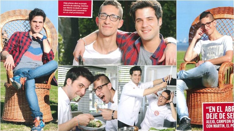 Los proyectos del ganador y semifinalista de MasterChef (Fotos: revista Caras)