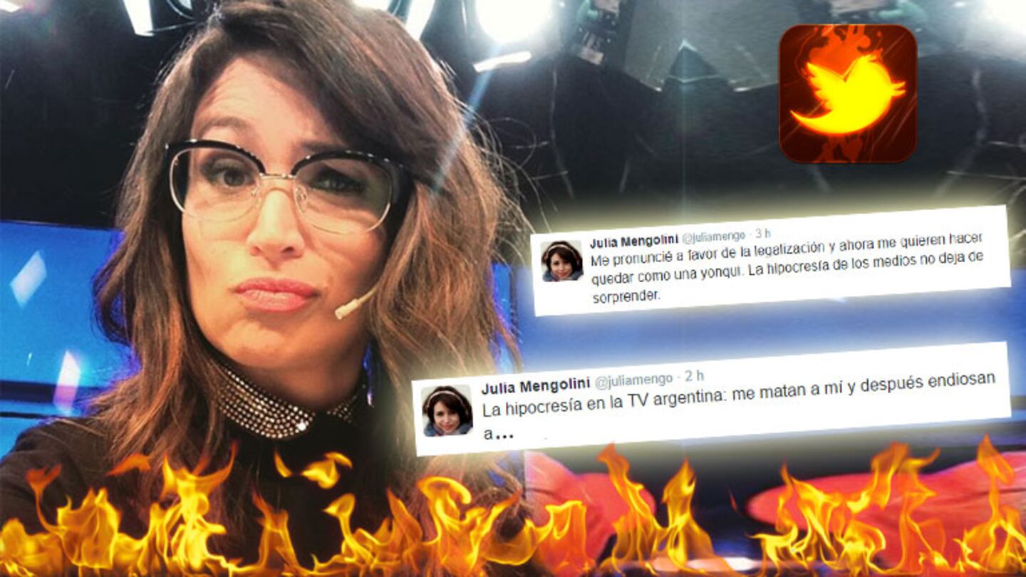 Los rabiosos tweets de Mengolini, tras las críticas por su declaración sobre las drogas.