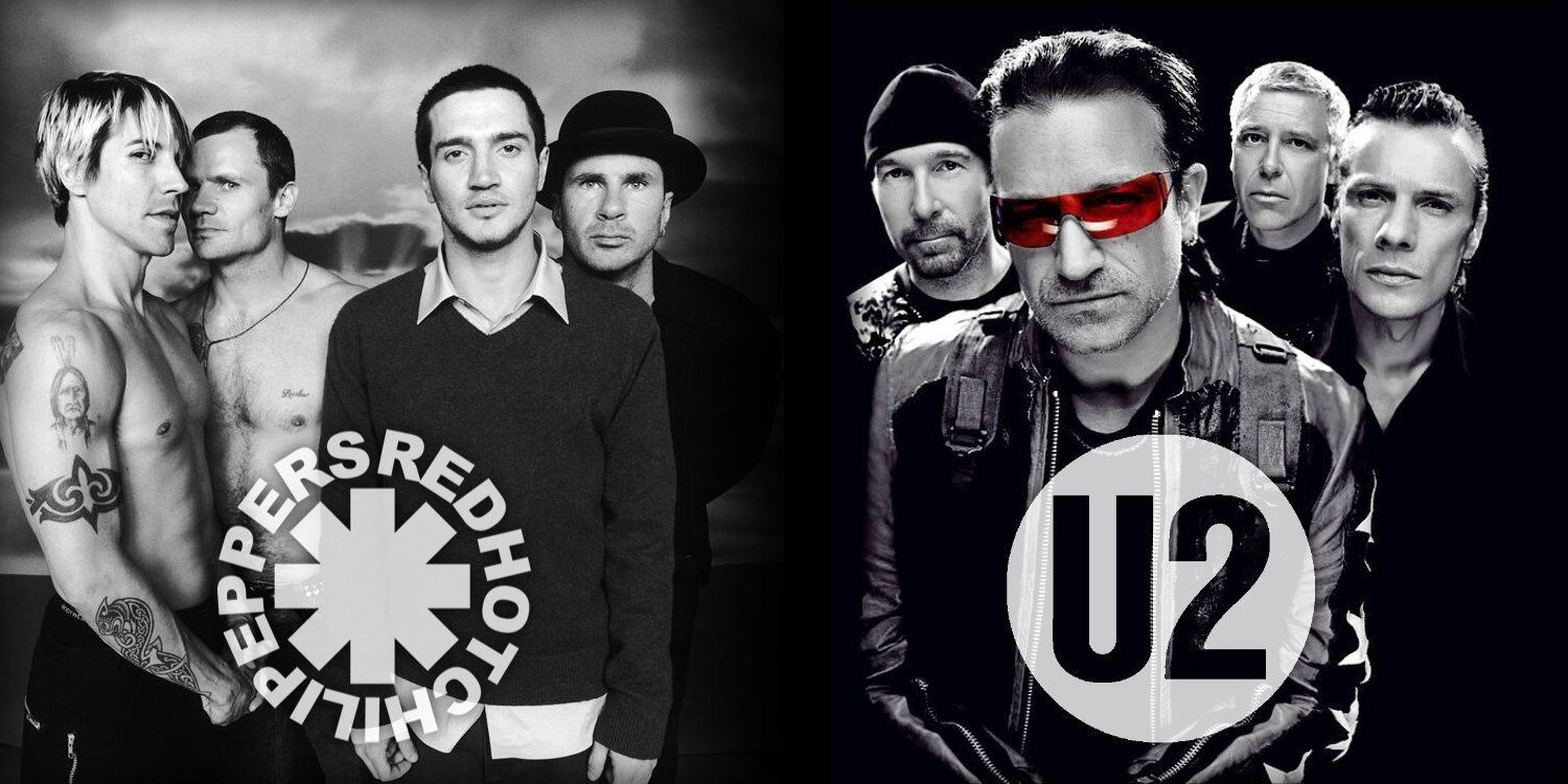 Los Red Hot Chili Peppers y U2 tienen cosas en común