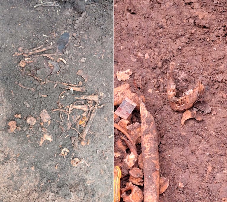Los restos de Diego Fernández encontrados en la casa donde vivió Gustavo Cerati (Foto: gentileza Rodrigo Alegre)