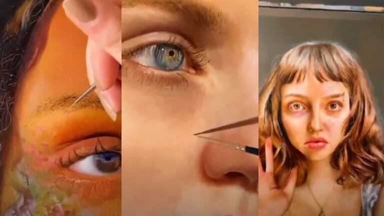 Los retratos de esta artista de 19 años están entre el surrealismo y el hiperrealismo