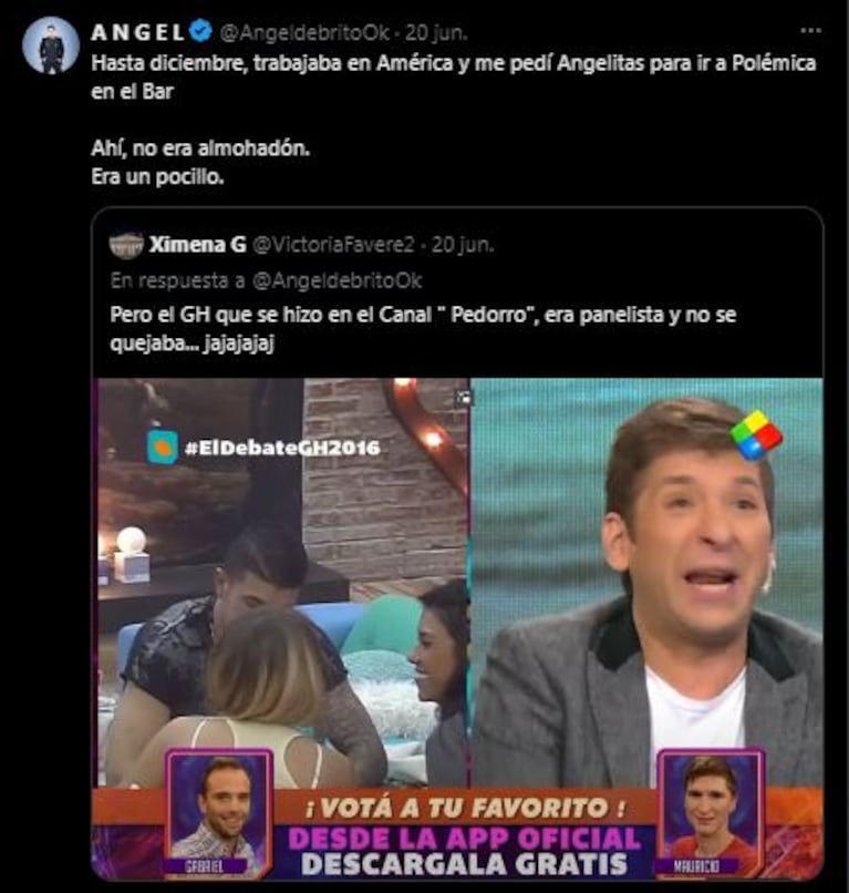Los reveladores posteos de Ángel de Brito sobre Gastón Trezeguet (Fotos: Twitter  /X)