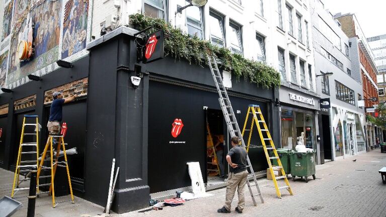 Los Rolling Stones abrirán una tienda en el barrio de Soho de Londres. Foto: Reuter.
