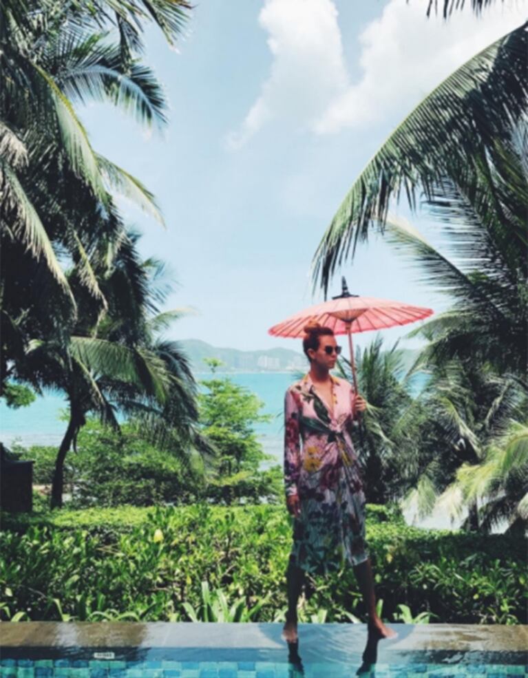 Los románticos días del Pocho Lavezzi y Yanina Screpante en las paradisíacas playas de China: amor, lujo...¡y lomazos!