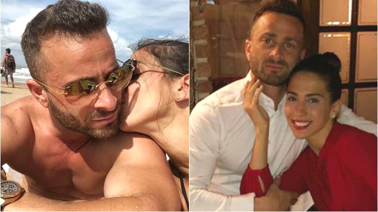 Los románticos intercambios de mensajes de Cinthia Fernández con Martín Baclini (Fotos: Instagram)