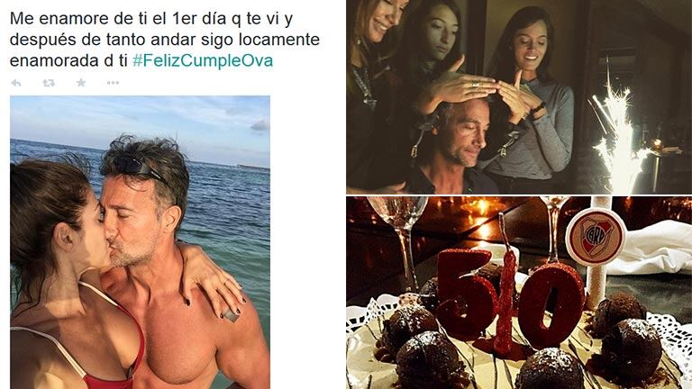 Los románticos mensajes de Catherine Fulop a Ova Sabatini por su cumple 50: espiá las fotos del festejo