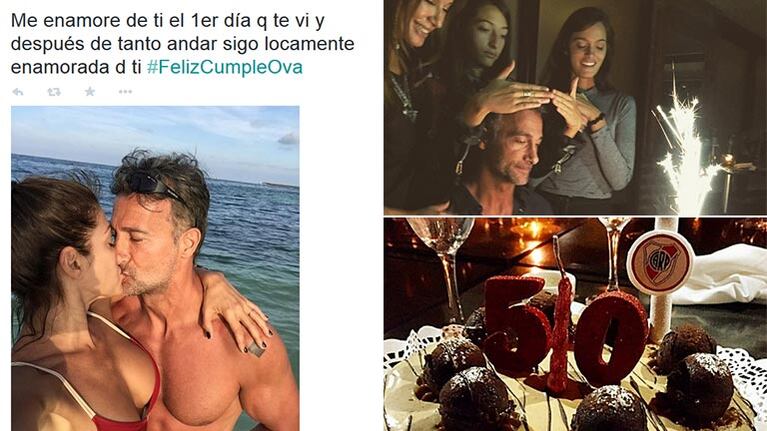 Los románticos mensajes de Catherine Fulop a Ova Sabatini por su cumple 50: espiá las fotos del festejo